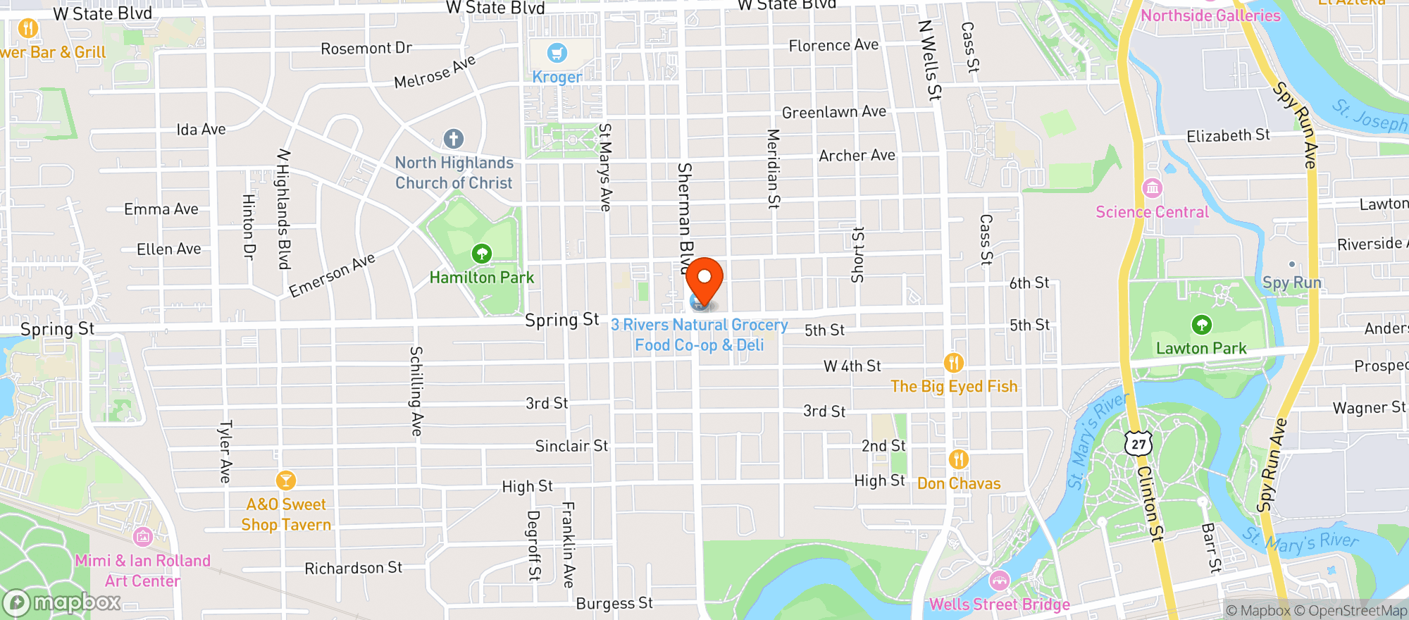 Map showing Green Frog
