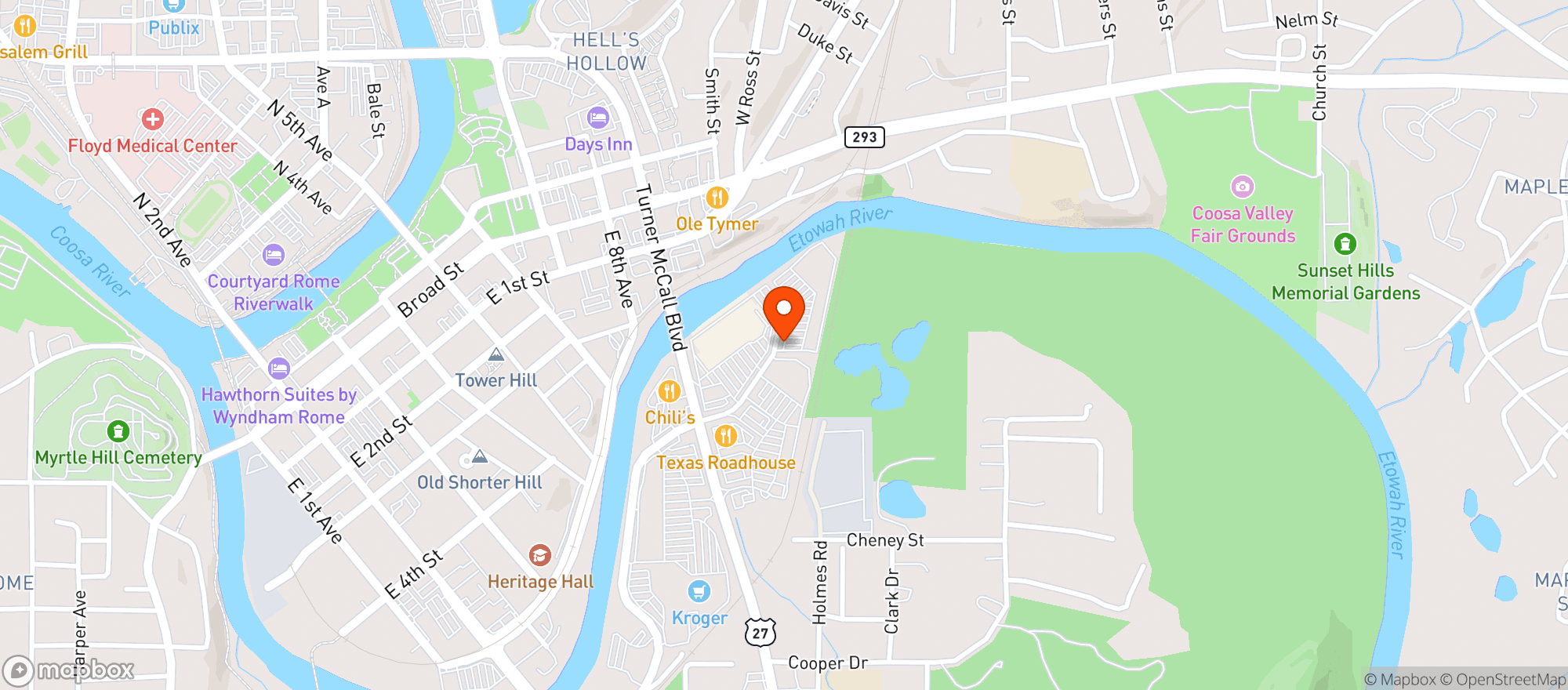 Map showing Gnc