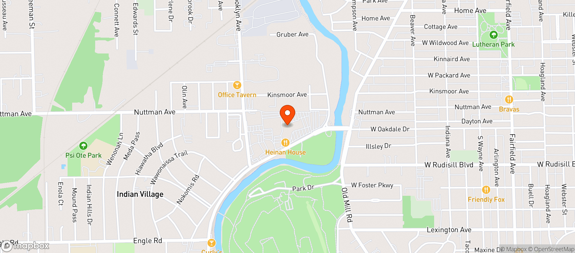 Map showing Clyde Theatre