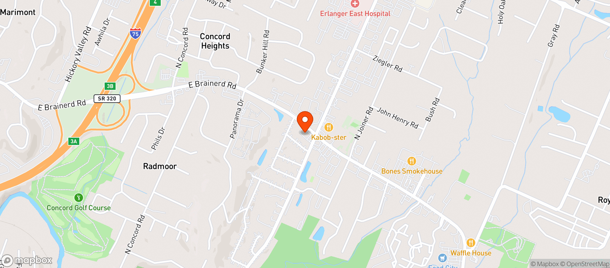Map showing Scenic City Bottle Shop