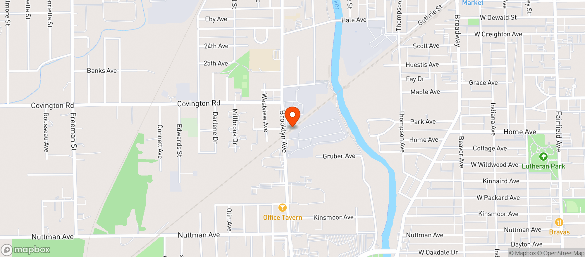 Map showing After Dark
