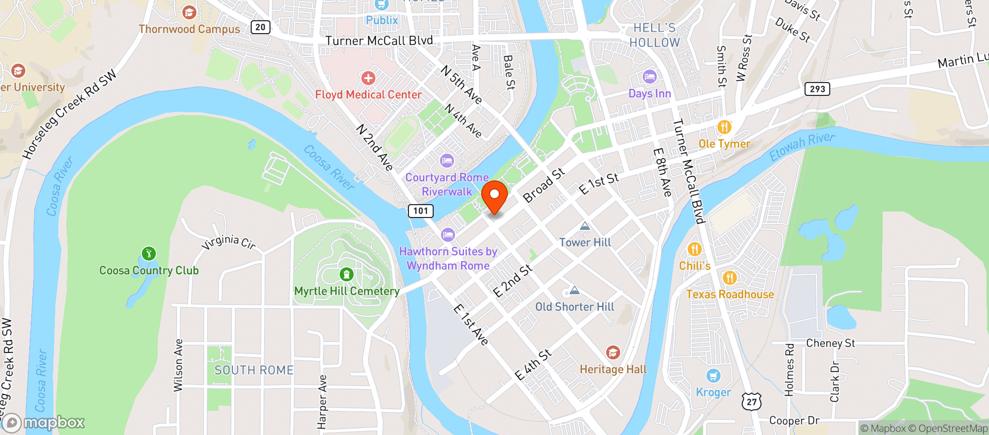 Map showing Mini Food Mart - Rome