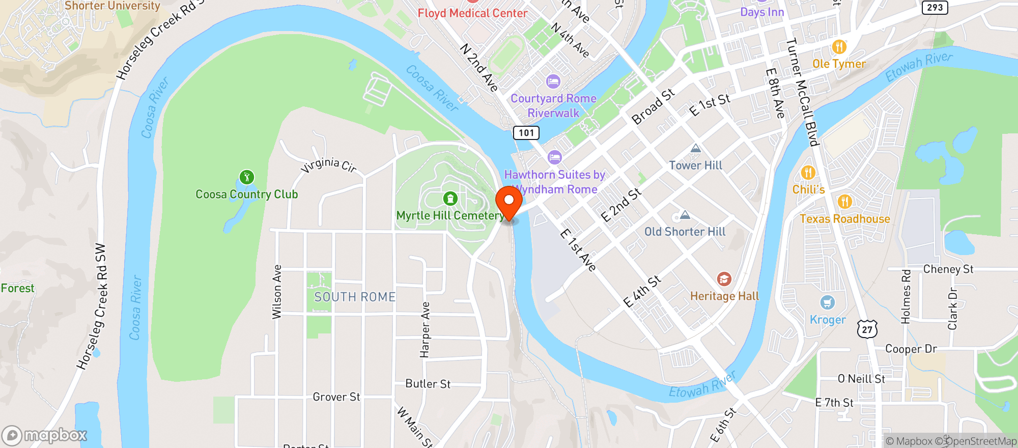 Map showing Cosmic Dog Outpost