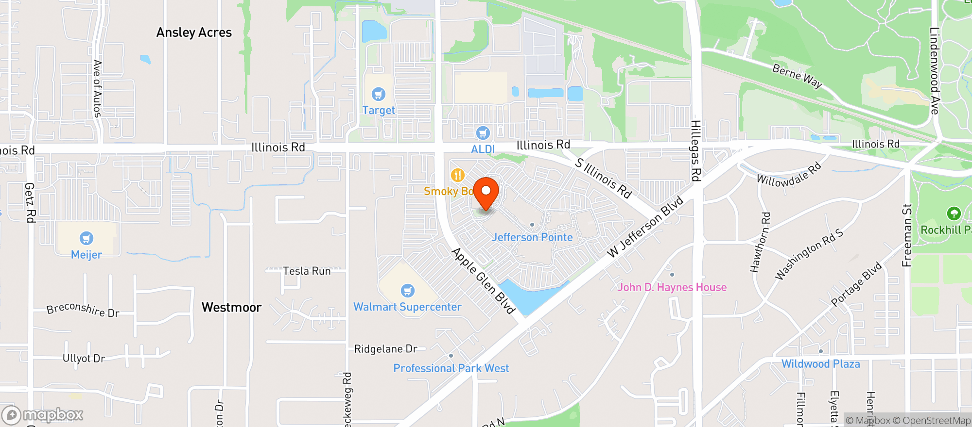 Map showing Beer Barrel Pizza & Grill