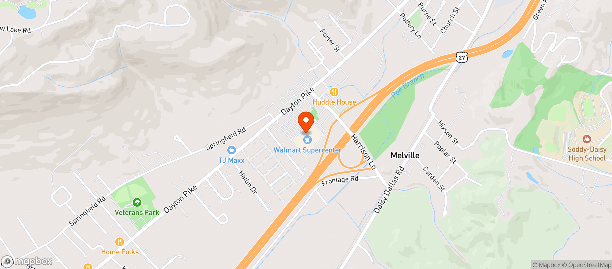 Map showing Walmart Supercenter