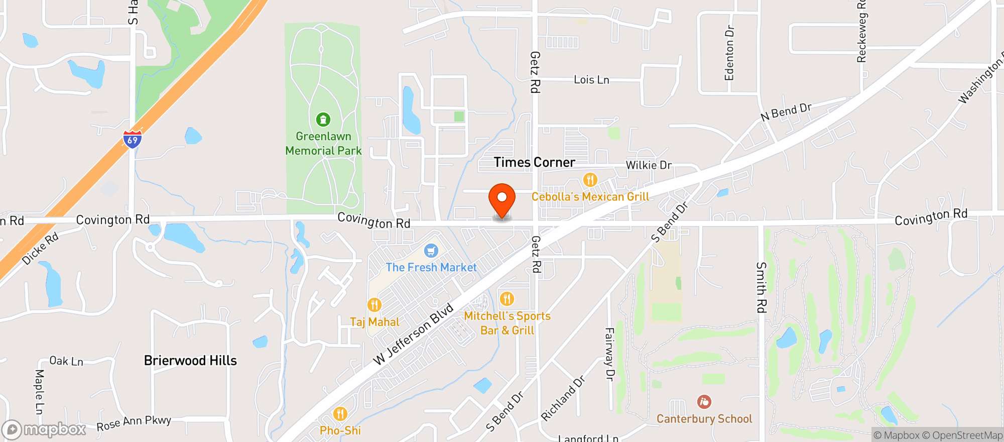 Map showing Wine Time