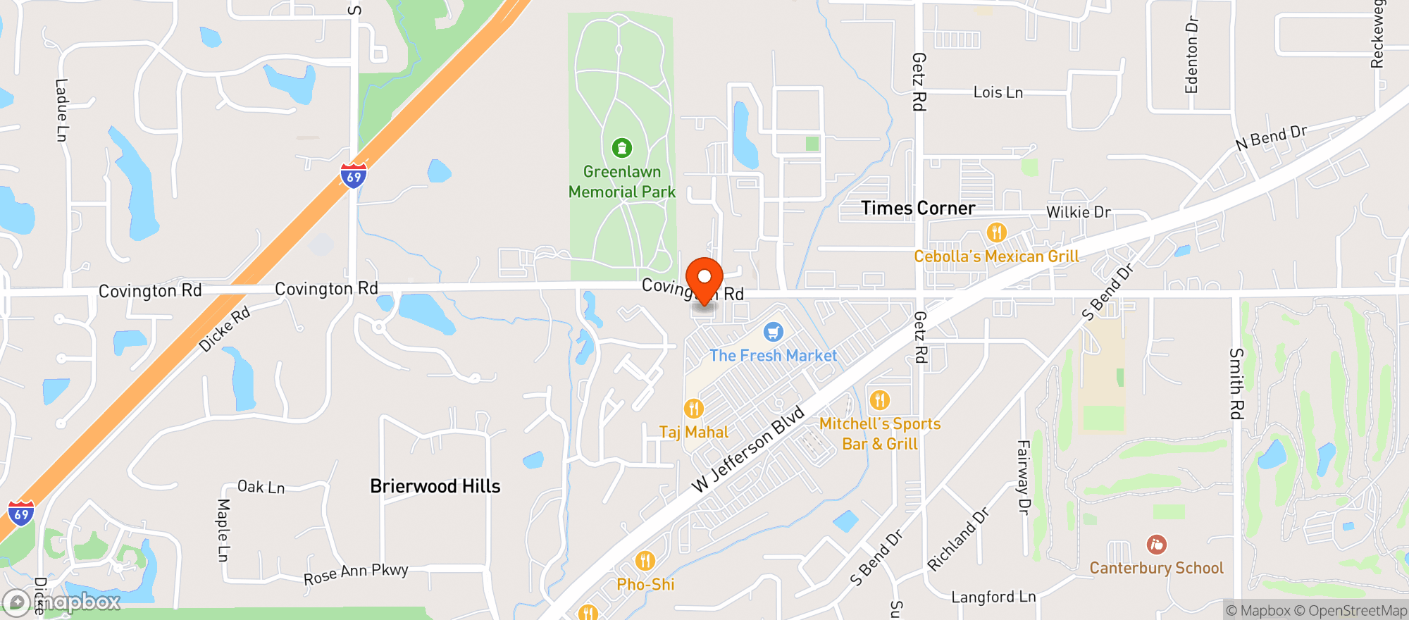 Map showing Summit Grill Kitchen & Cocktails