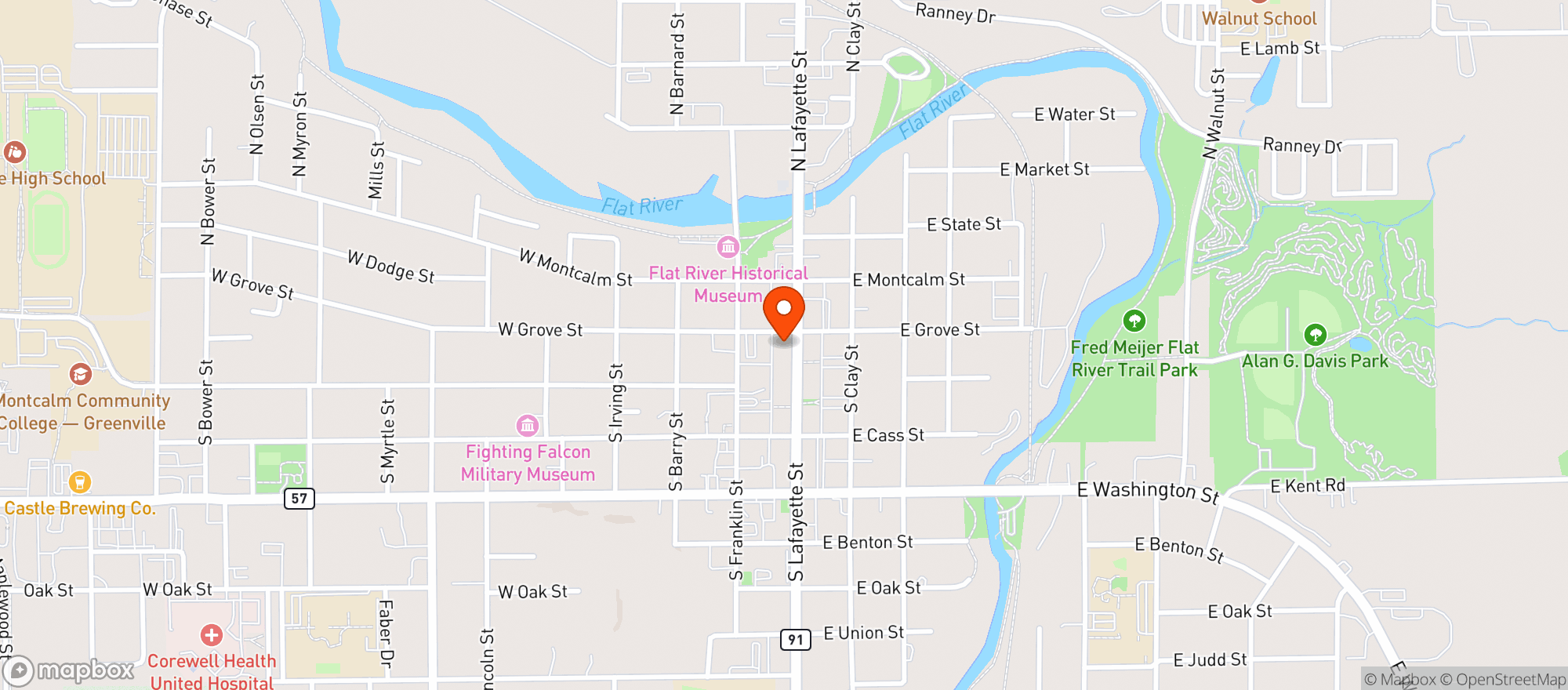 Map showing Flos Sports Bar #2