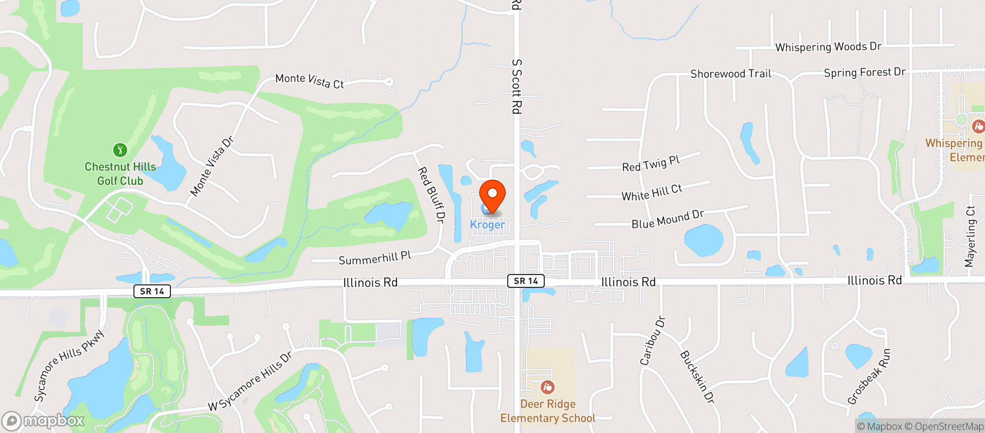 Map showing Kroger #424