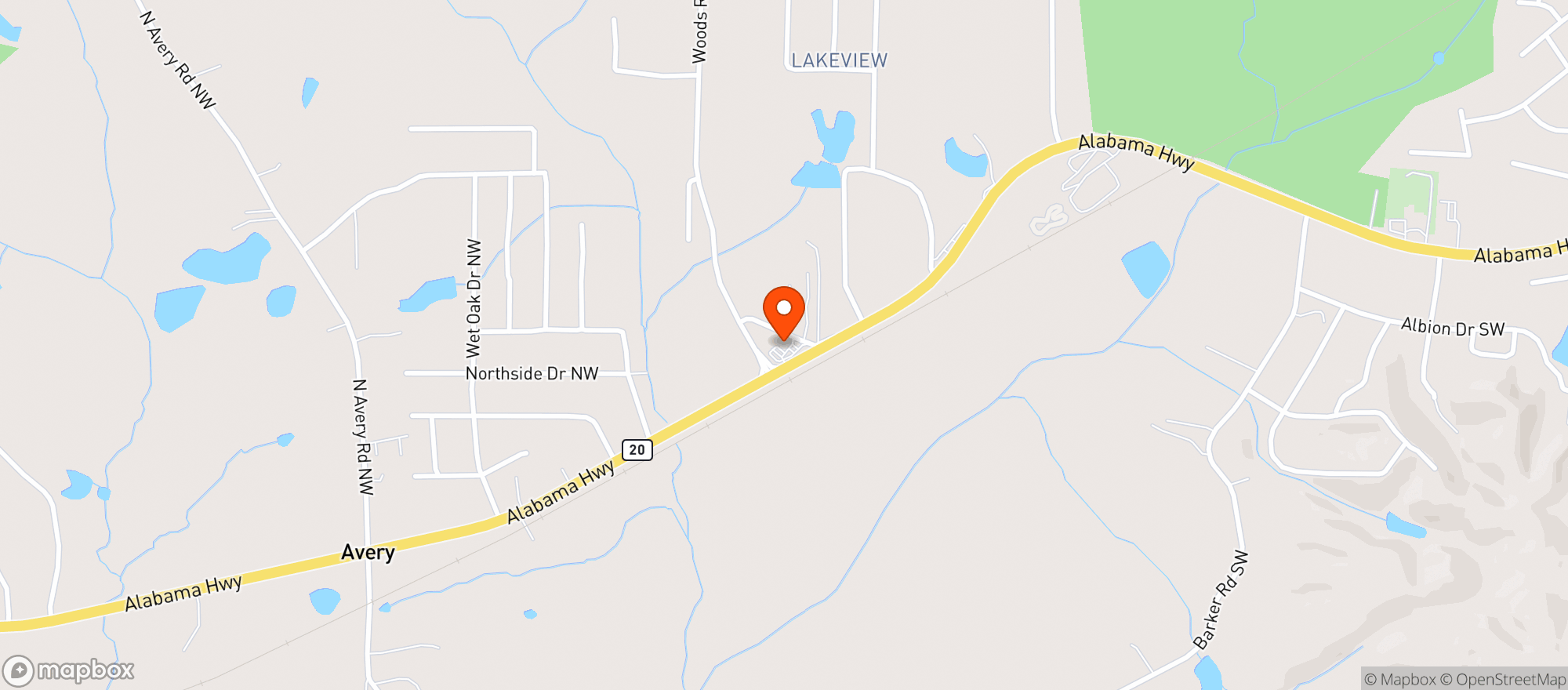 Map showing Citgo - Al Hwy