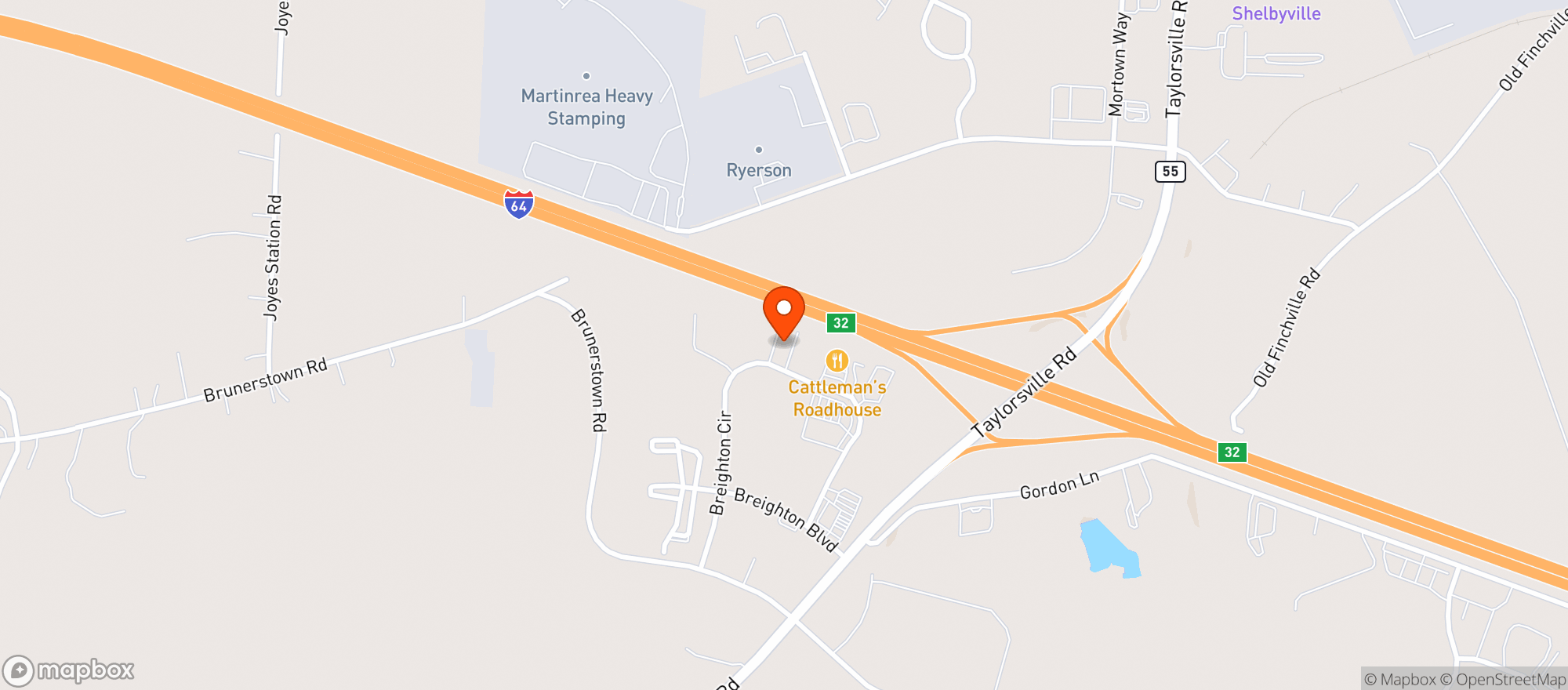Map showing Cox's Spirit Shoppe - Breighton