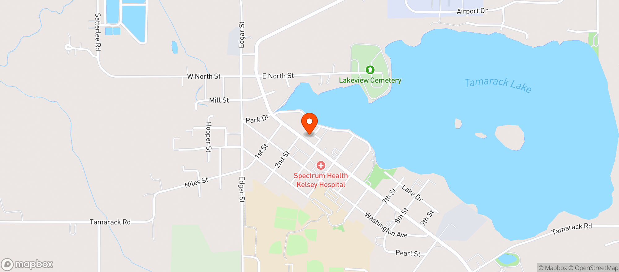 Map showing Griffith Market