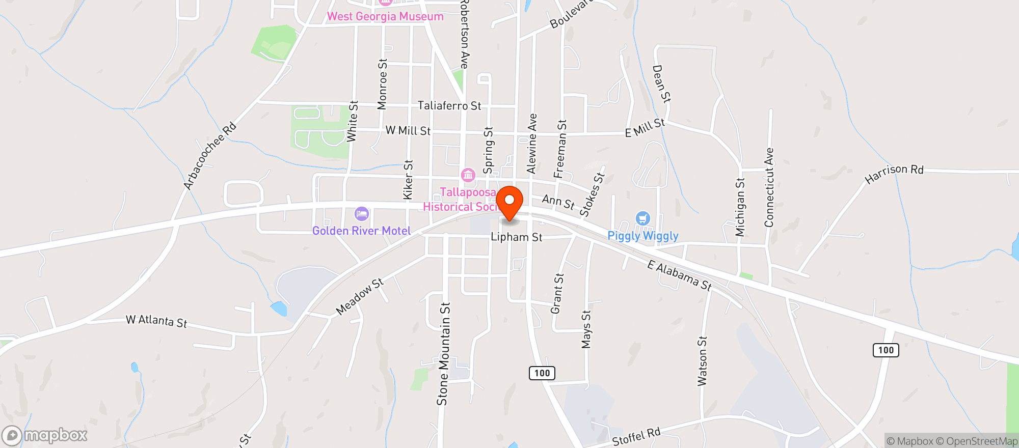 Map showing Santa Fe Mexican