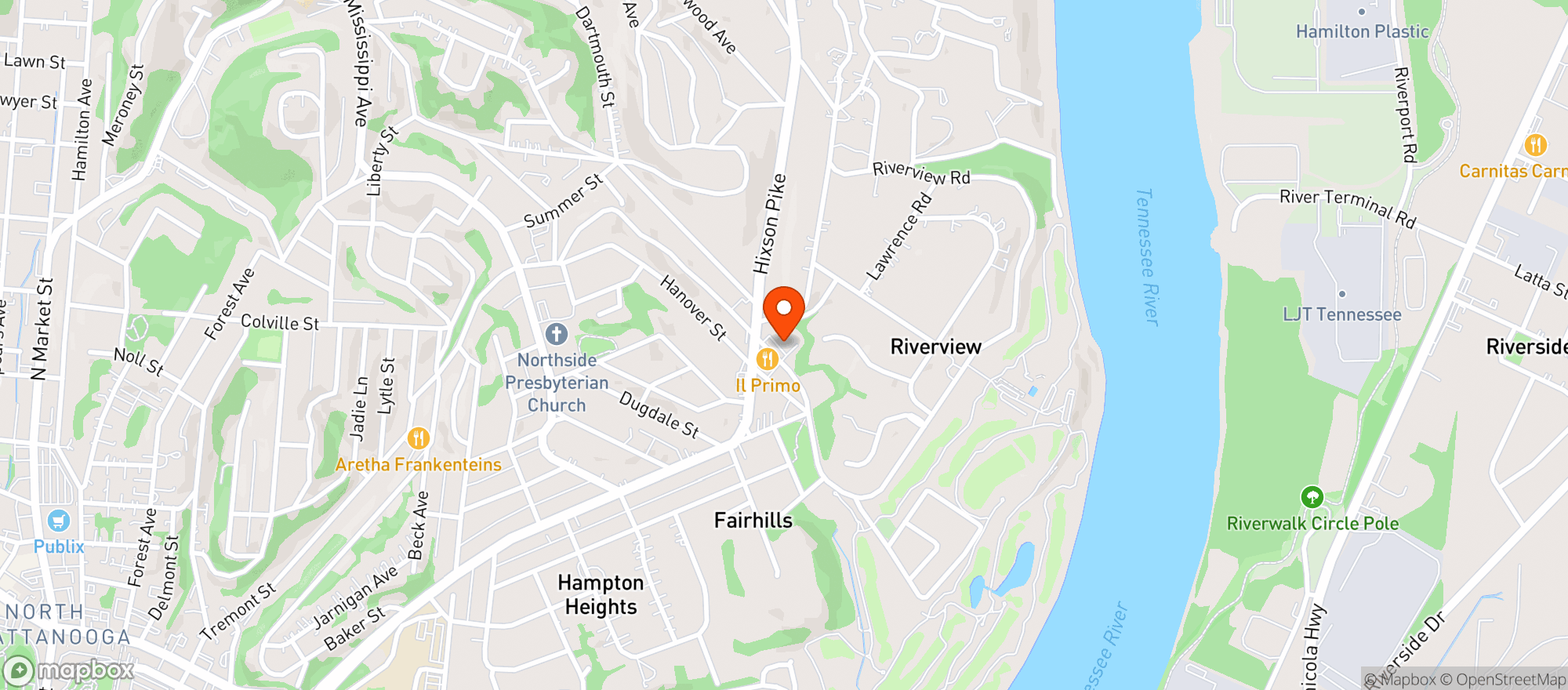 Map showing Cvs