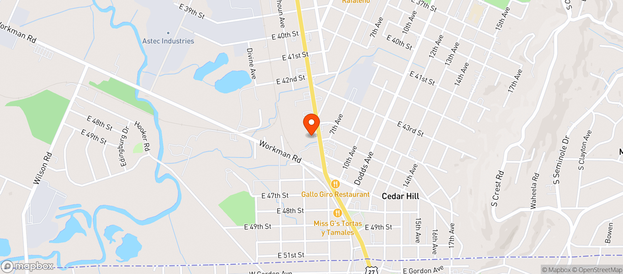 Map showing Bottle Shop (chattanooga)