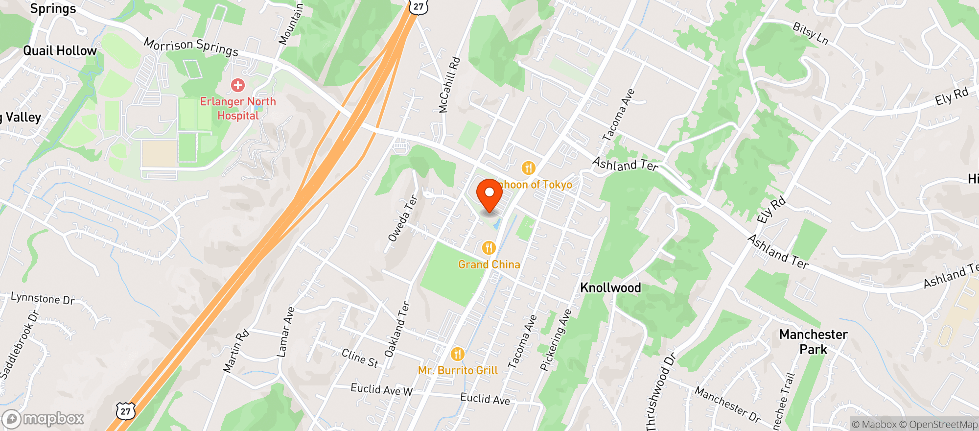 Map showing Redbank Tobacco Wine & Spirits