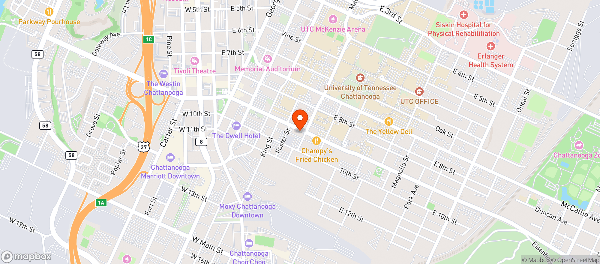 Map showing Calliope