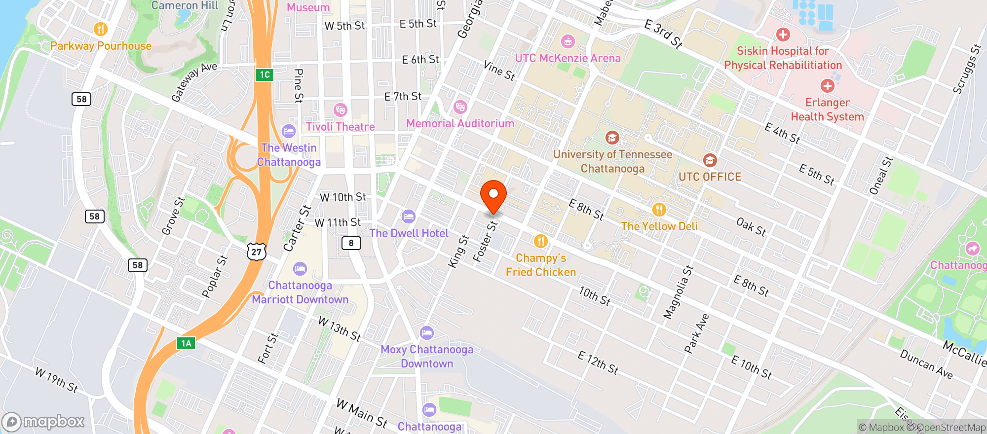 Map showing Oddstory Brewing Co: The Greenhouse