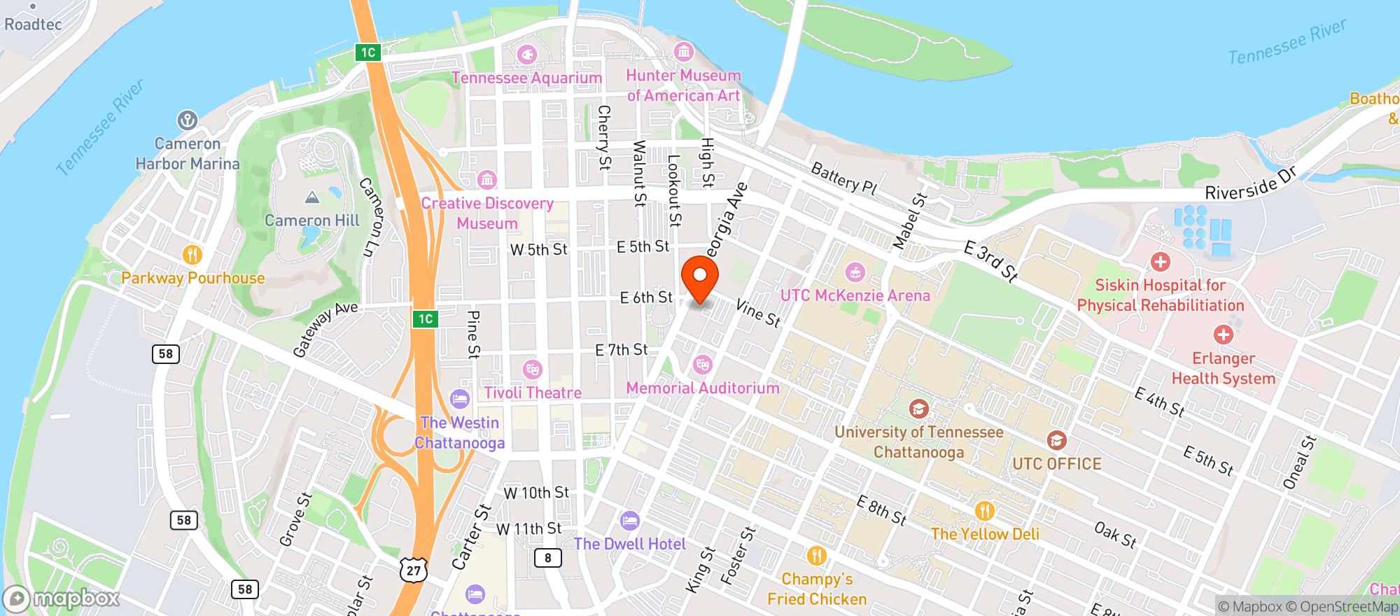 Map showing Golden Slope