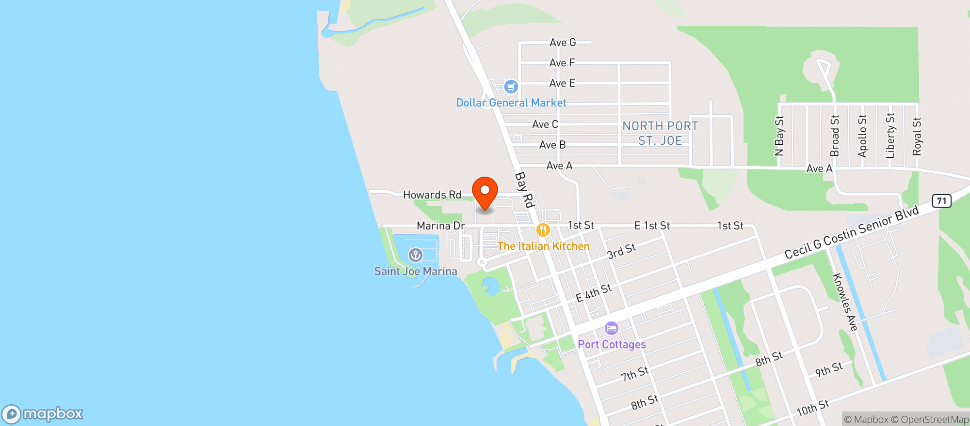 Map showing Piggly Wiggly