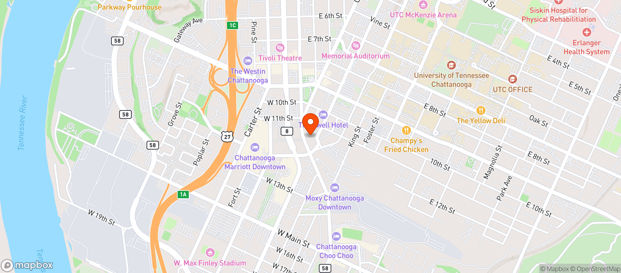Map showing Two Ten Jack Izakaya & Ramen House