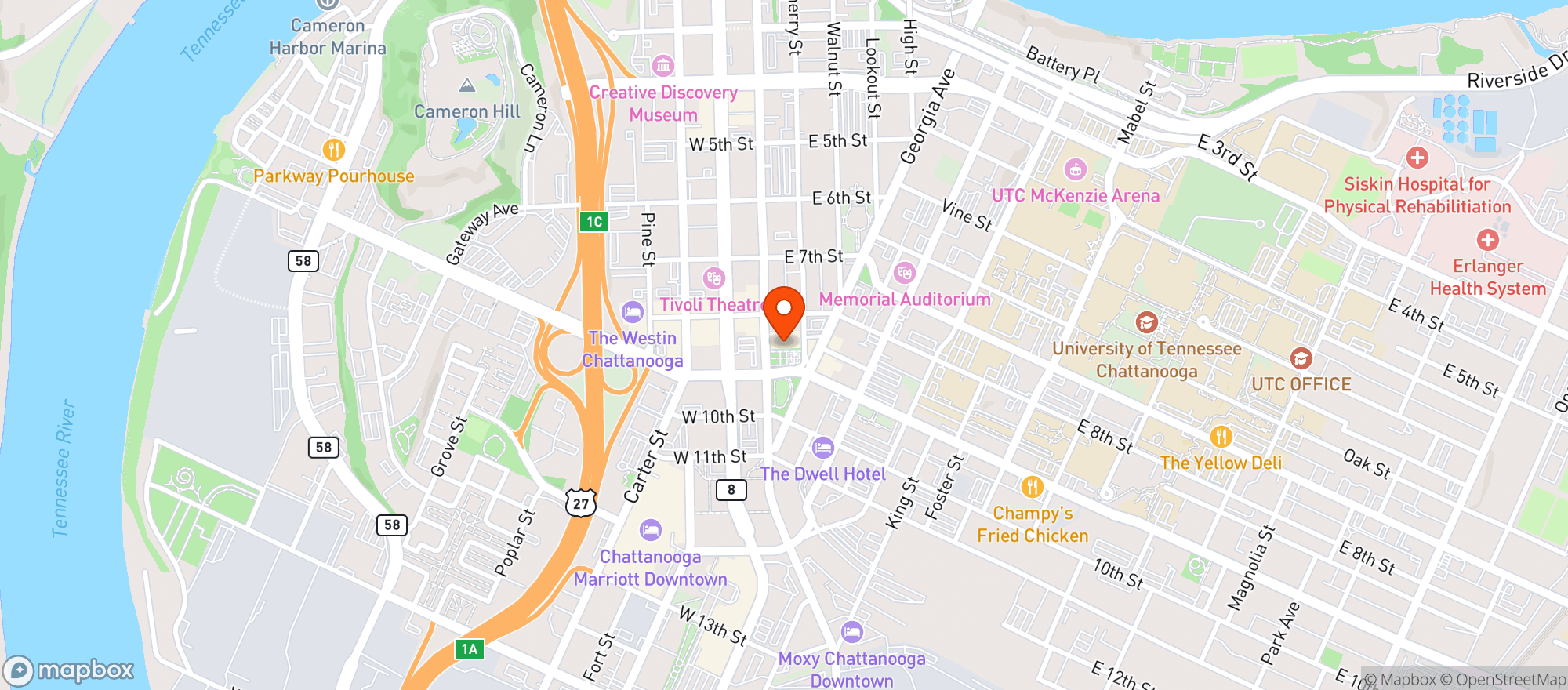 Map showing Community Pie