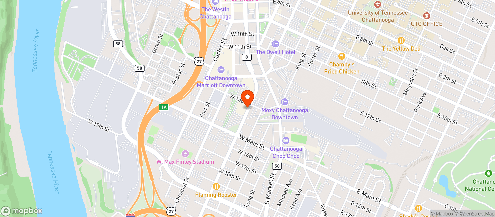 Map showing Food City K Vat