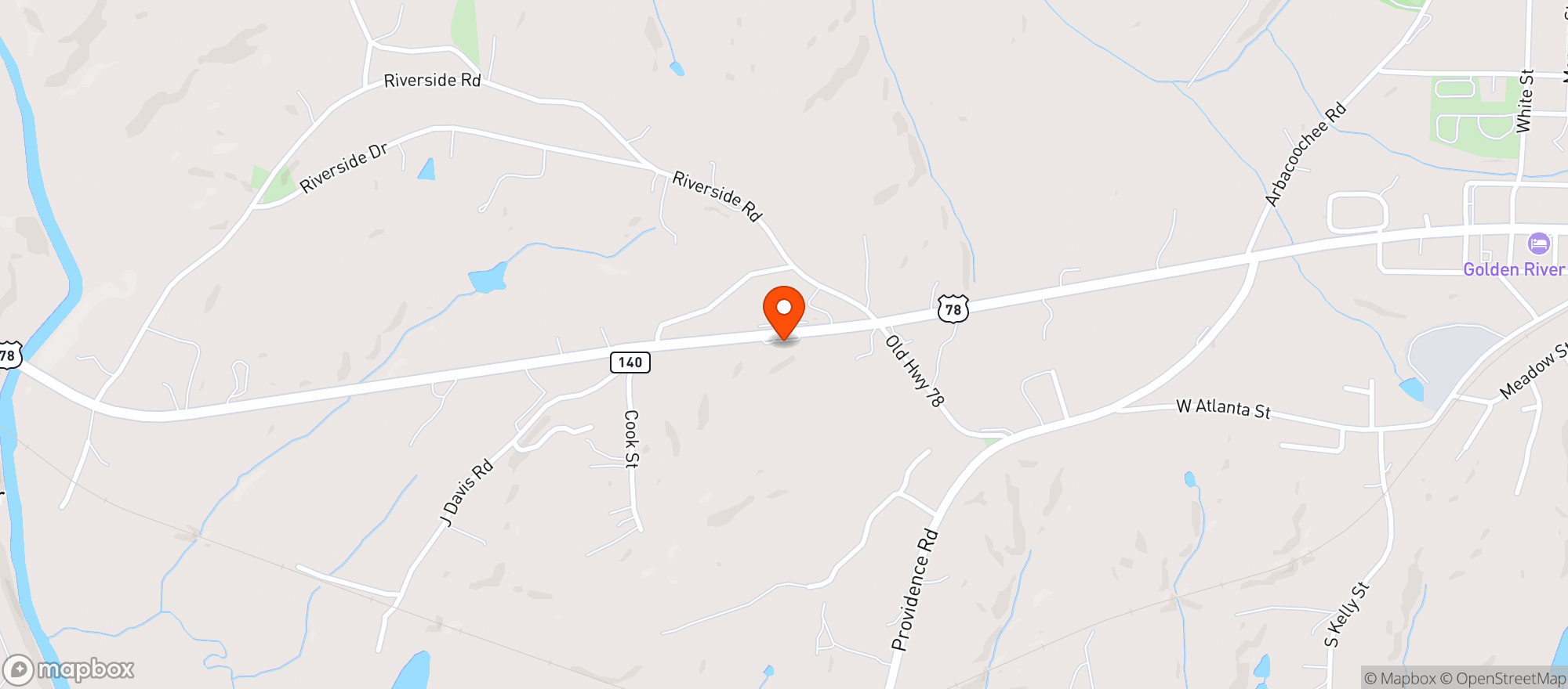 Map showing Quick Stop West