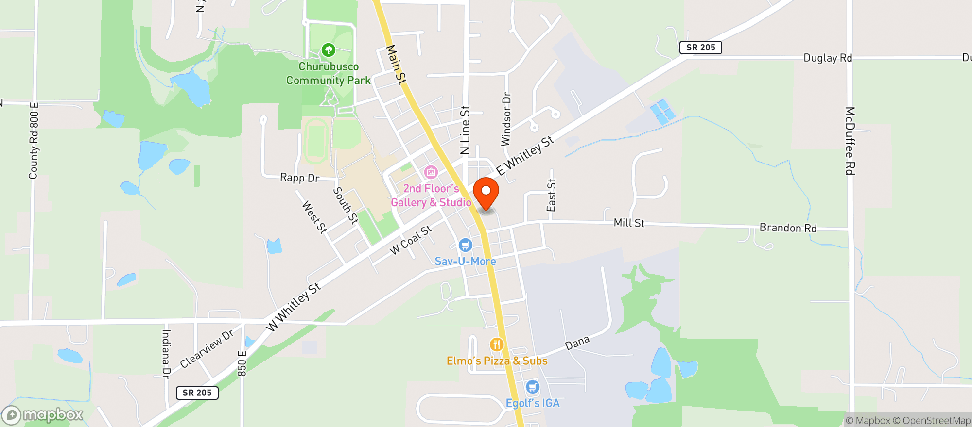 Map showing Wilma's Health Care  Inc. B Wk