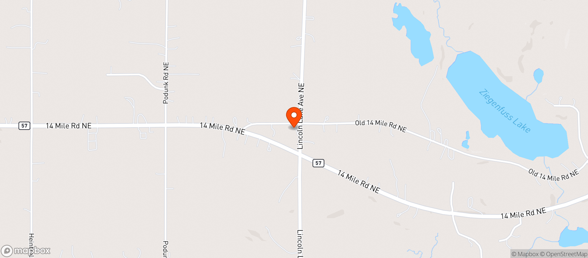 Map showing Log Cabin Marathon