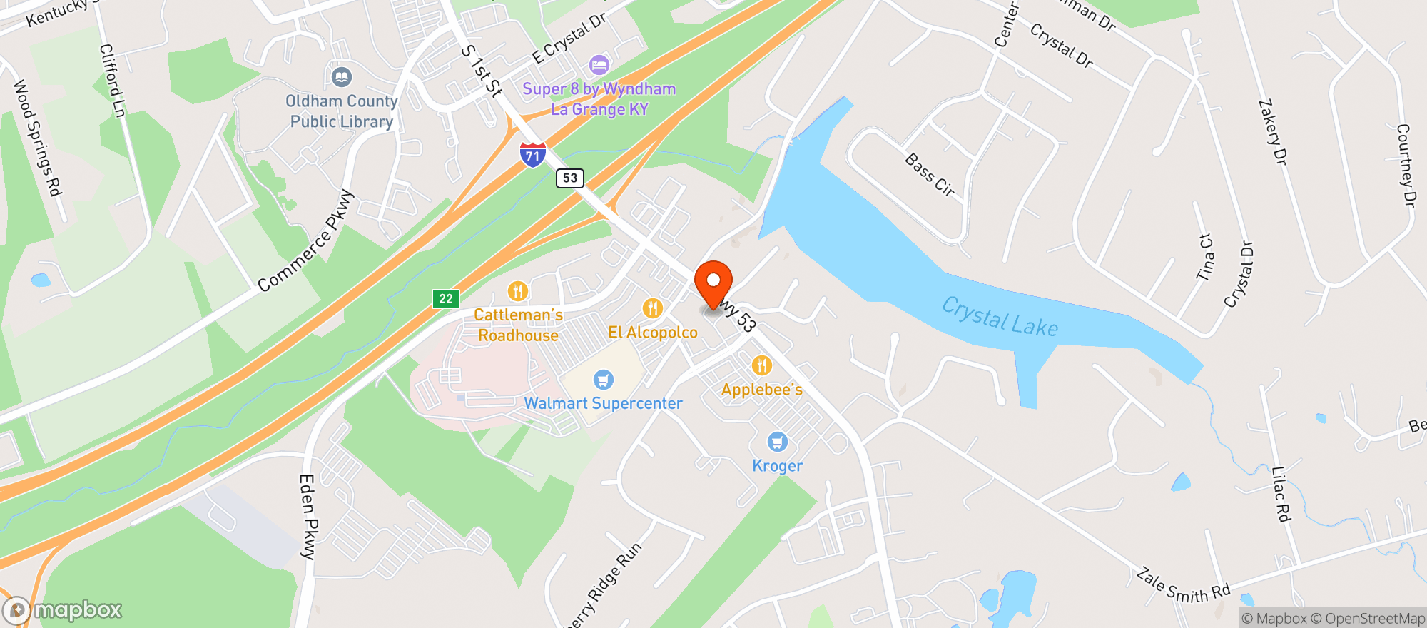 Map showing Cox's Spirit Shoppe 35