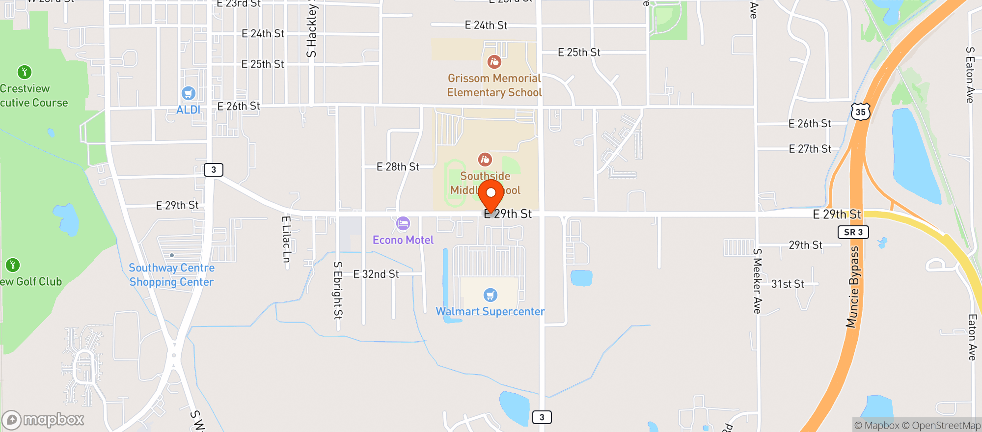 Map showing Walmart Supercenter
