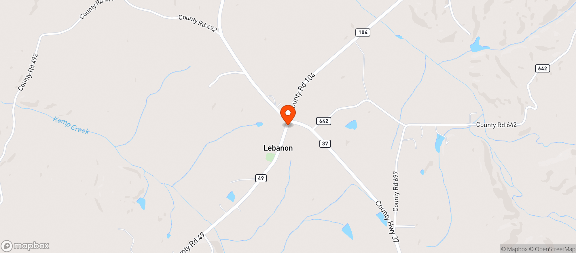 Map showing Stop N Shop