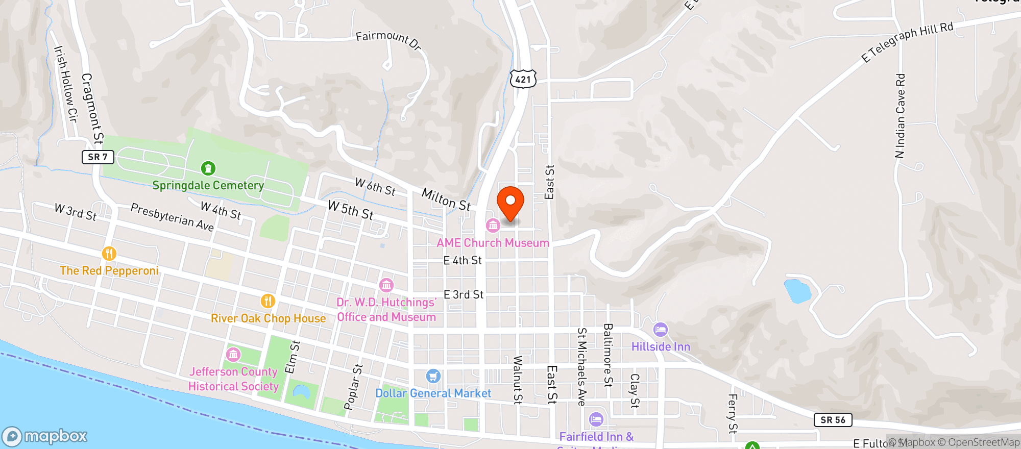 Map showing North Side Liquors