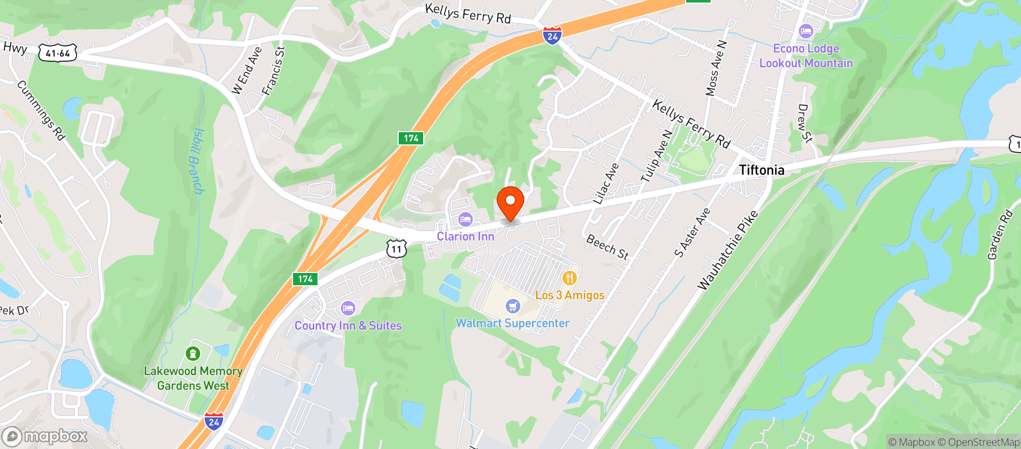 Map showing Valley Wine & Spirits