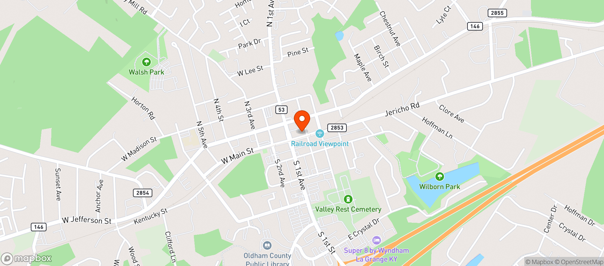 Map showing Curious Buzz