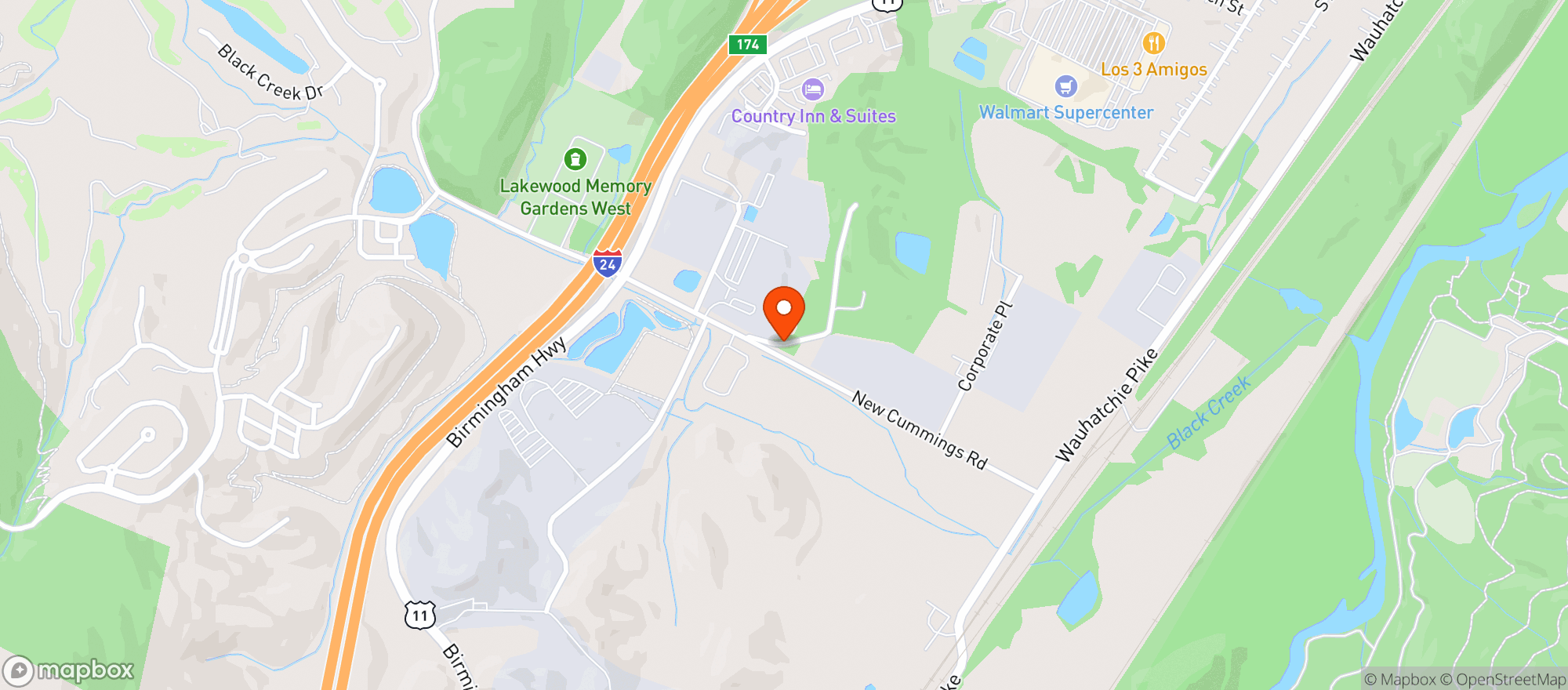 Map showing Walmart Supercenter