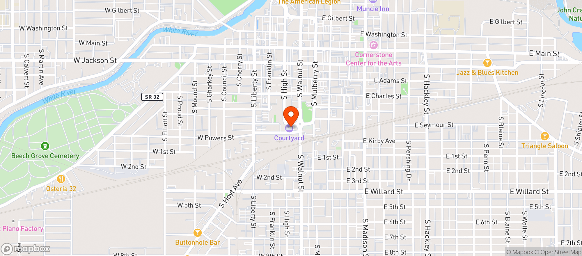 Map showing 1925 Pubhouse