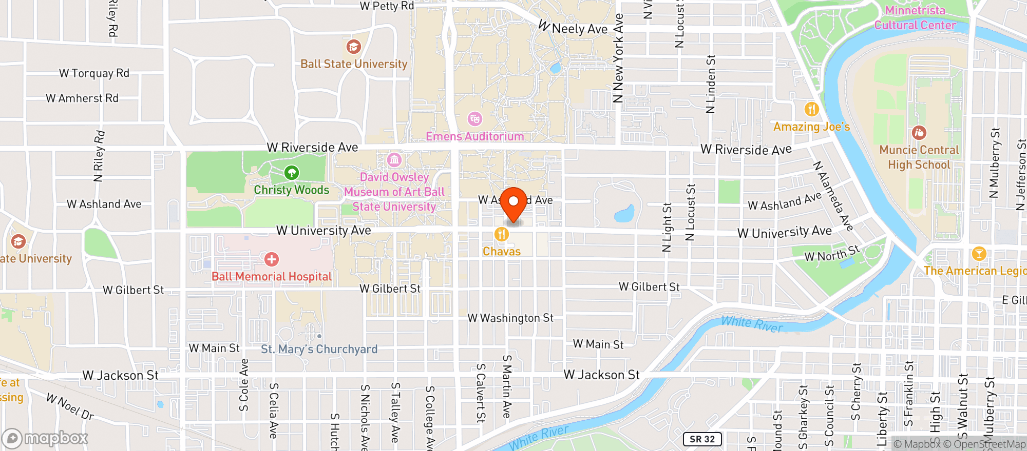 Map showing Wild Side - Muncie - Mn