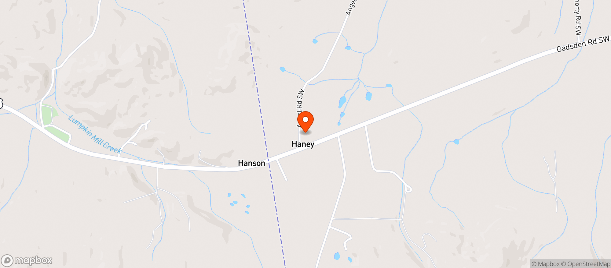 Map showing Chevron Food Mart- Gadsden Rd