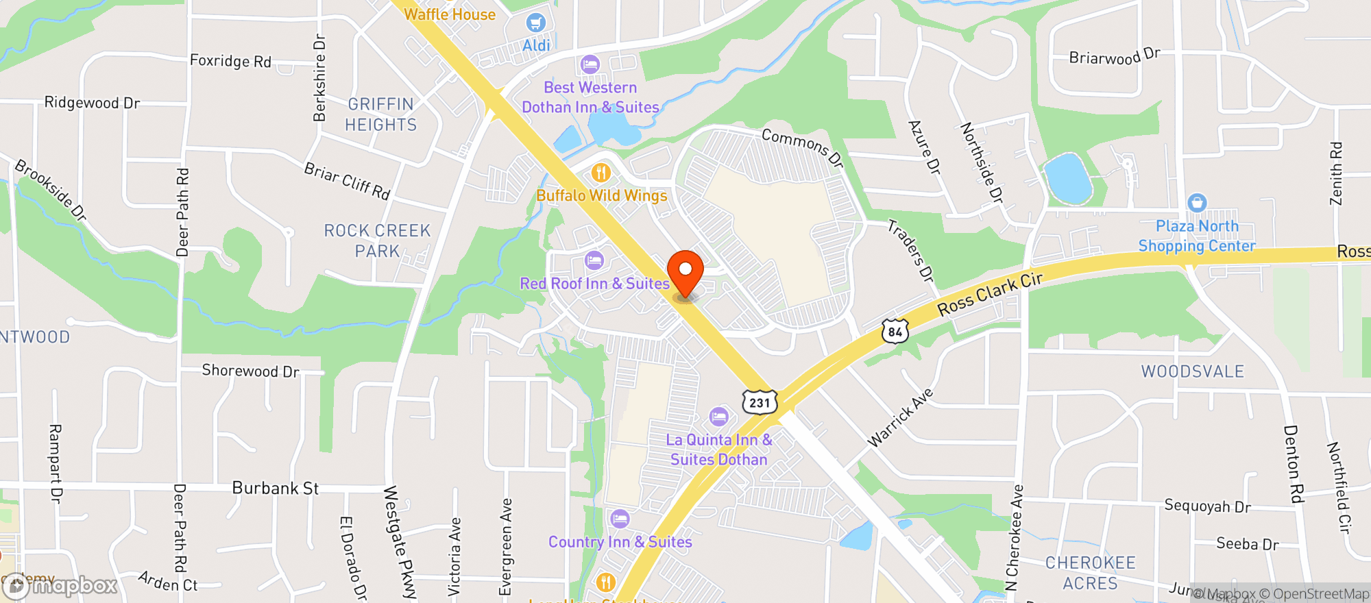 Map showing Red Lobster