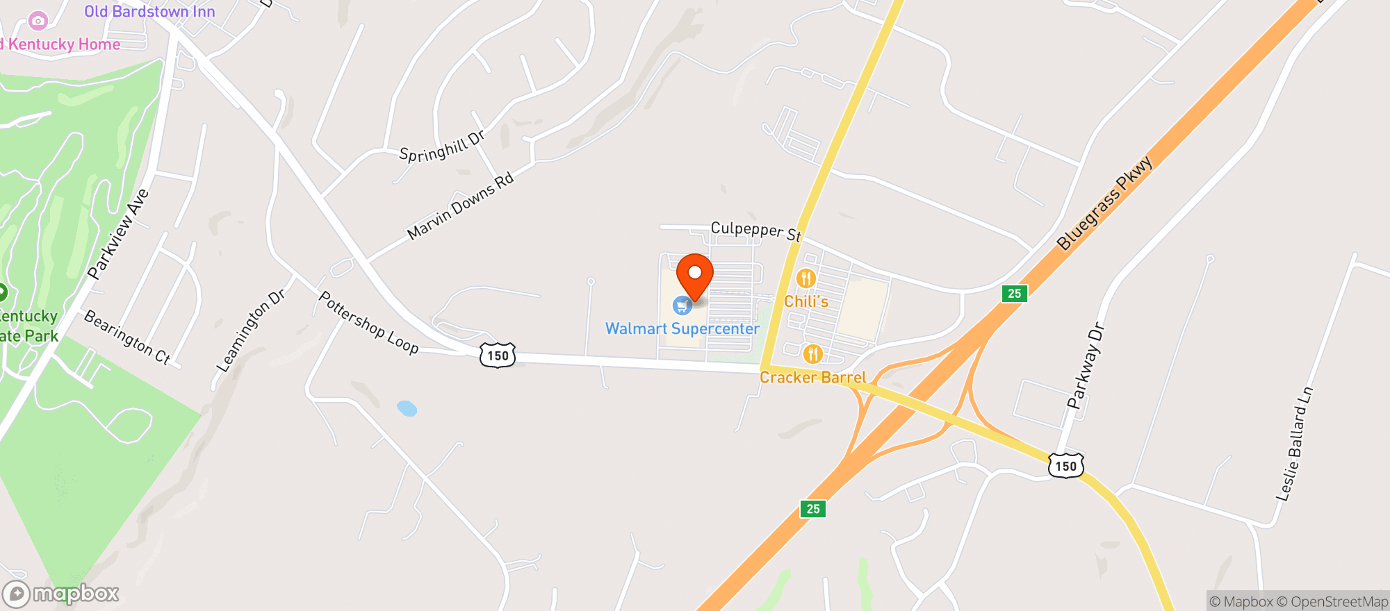 Map showing Walmart Supercenter #729
