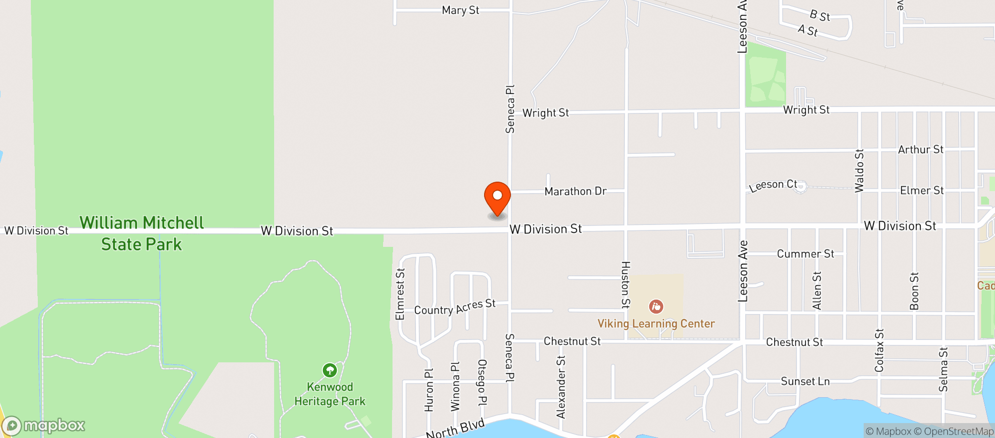Map showing C & E Market