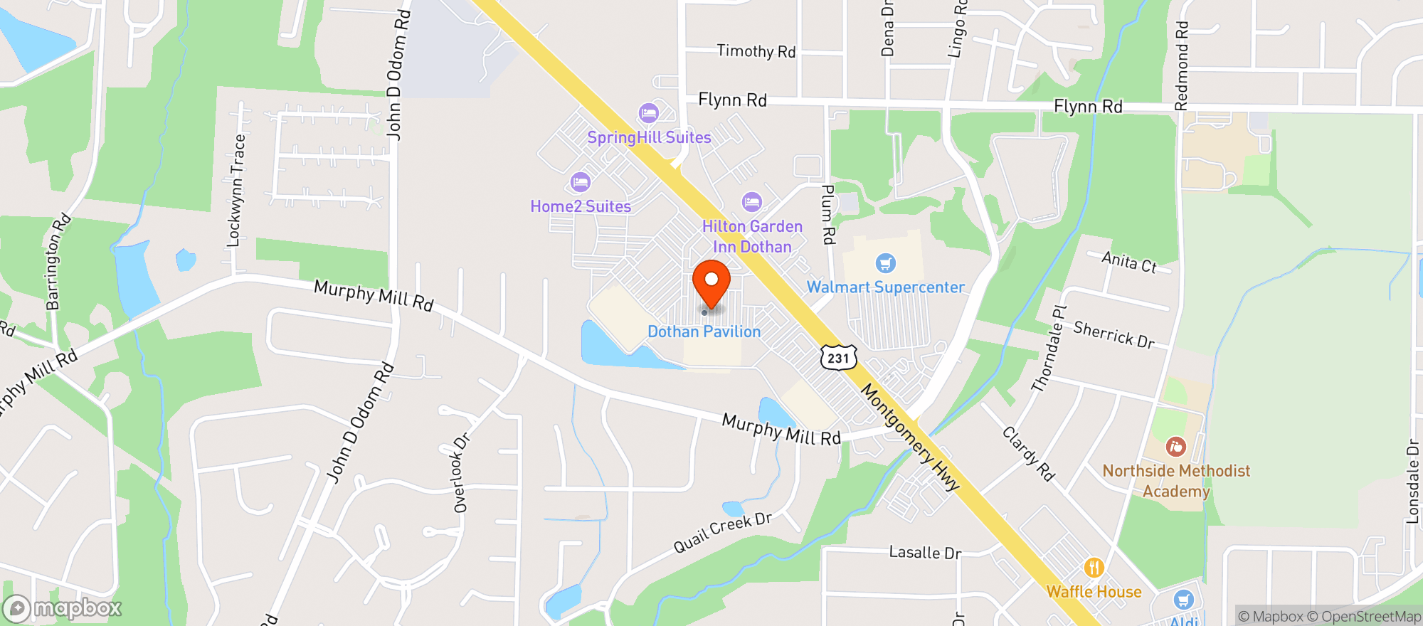 Map showing Target - Dothan