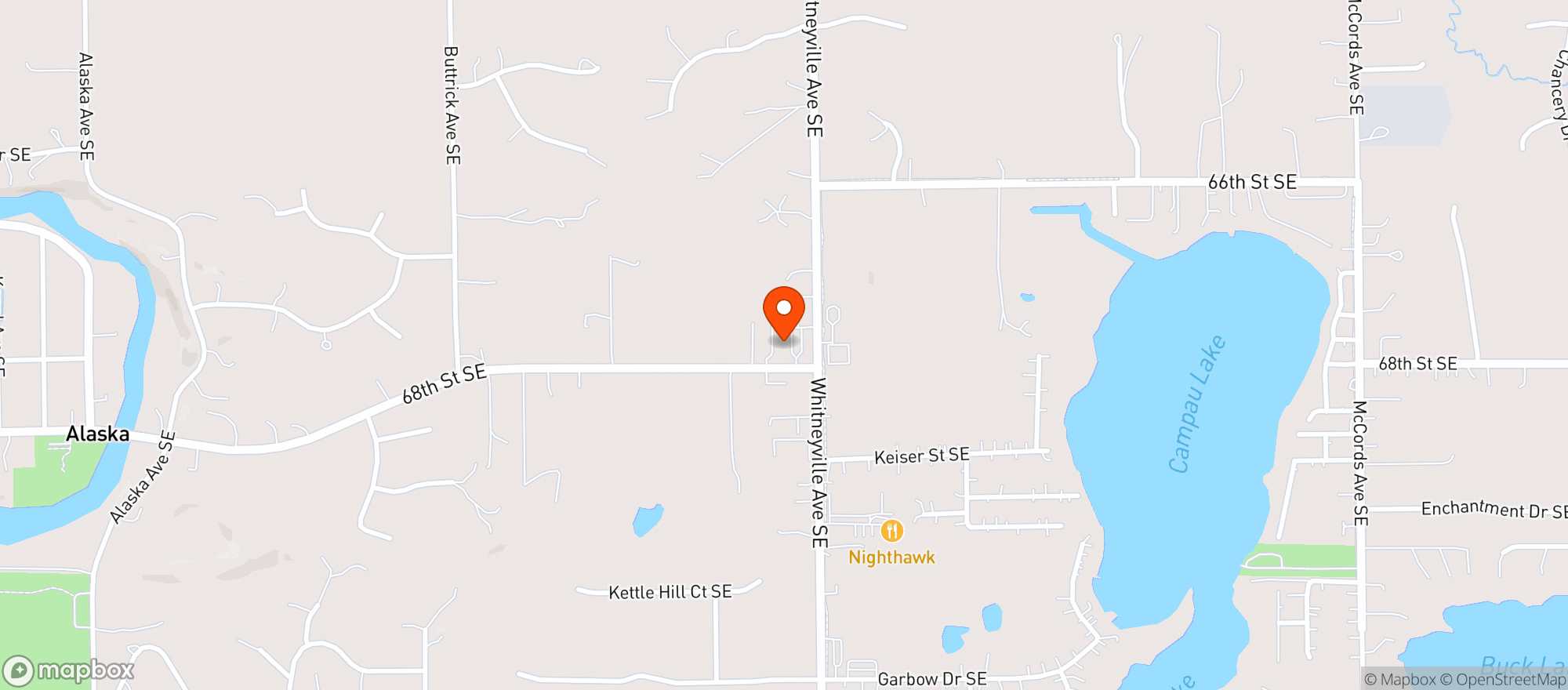 Map showing Bricks at Campau Corner