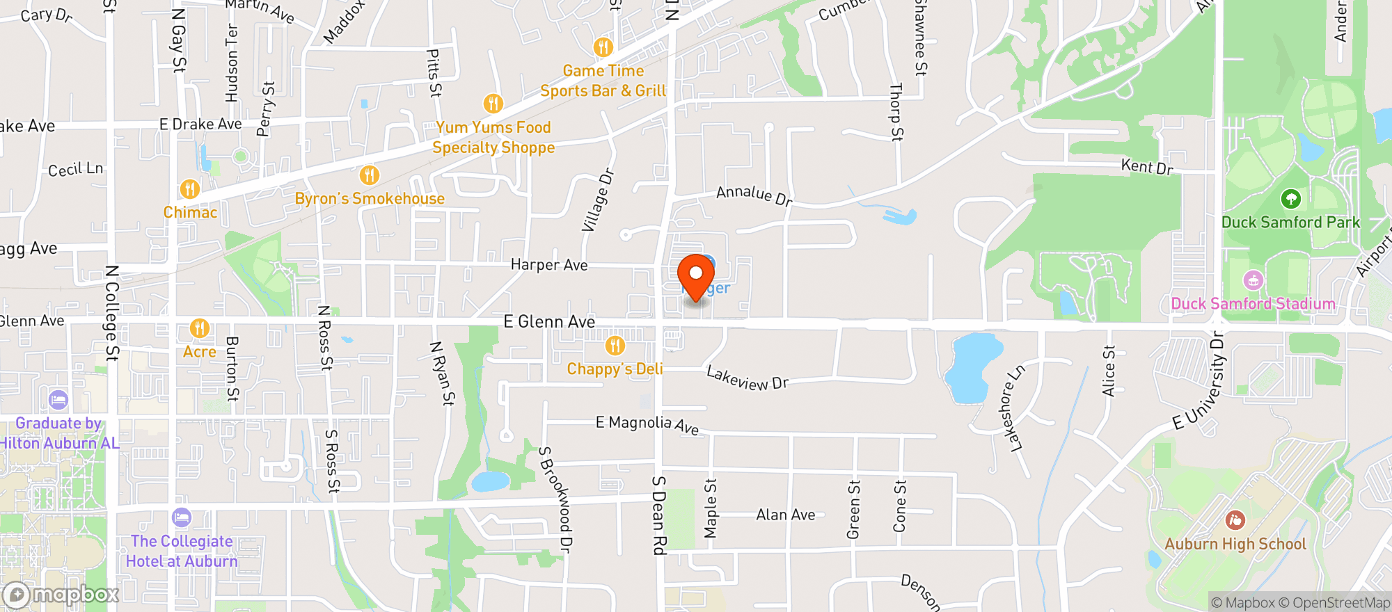 Map showing Eagles Liquor