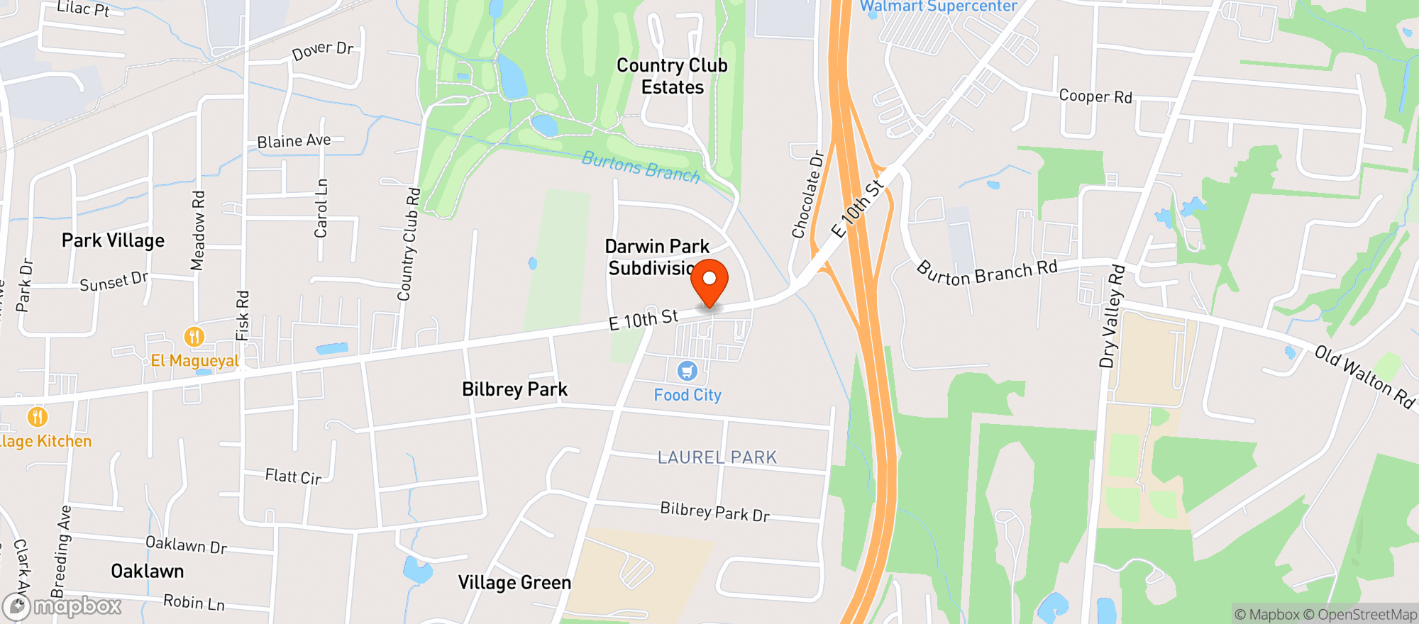 Map showing Food City K Vat