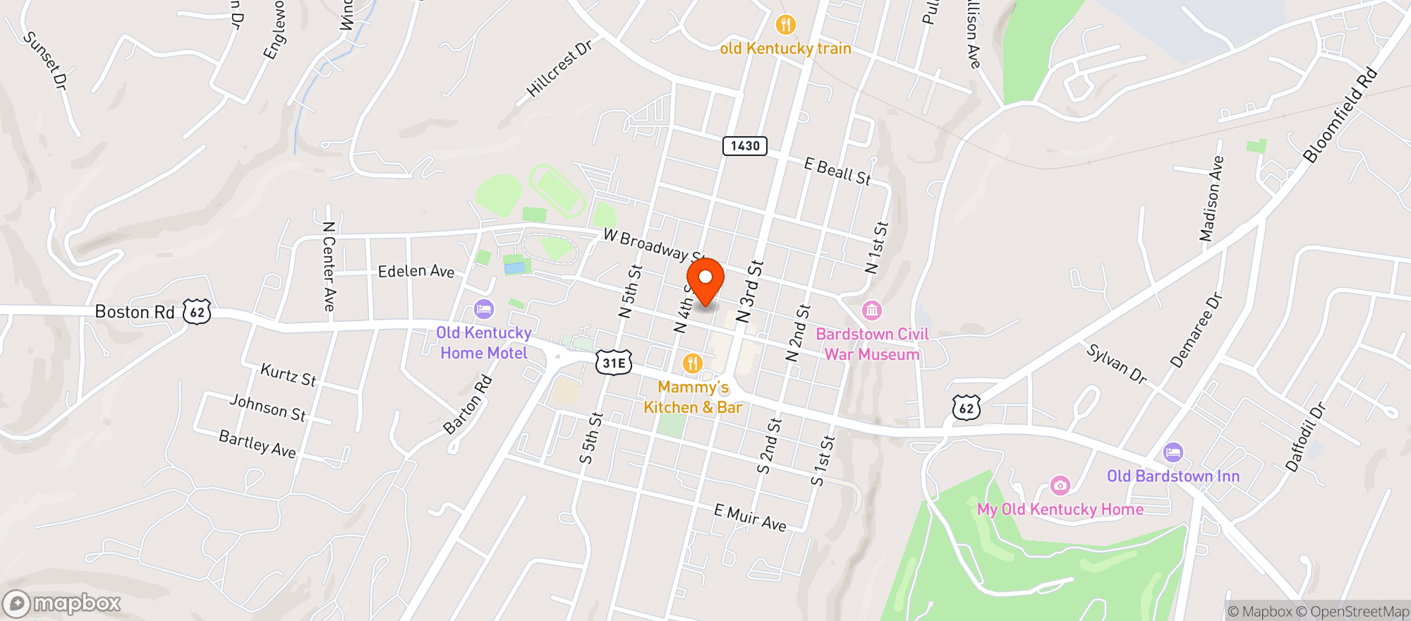 Map showing Scout & Scholar Brewing Co