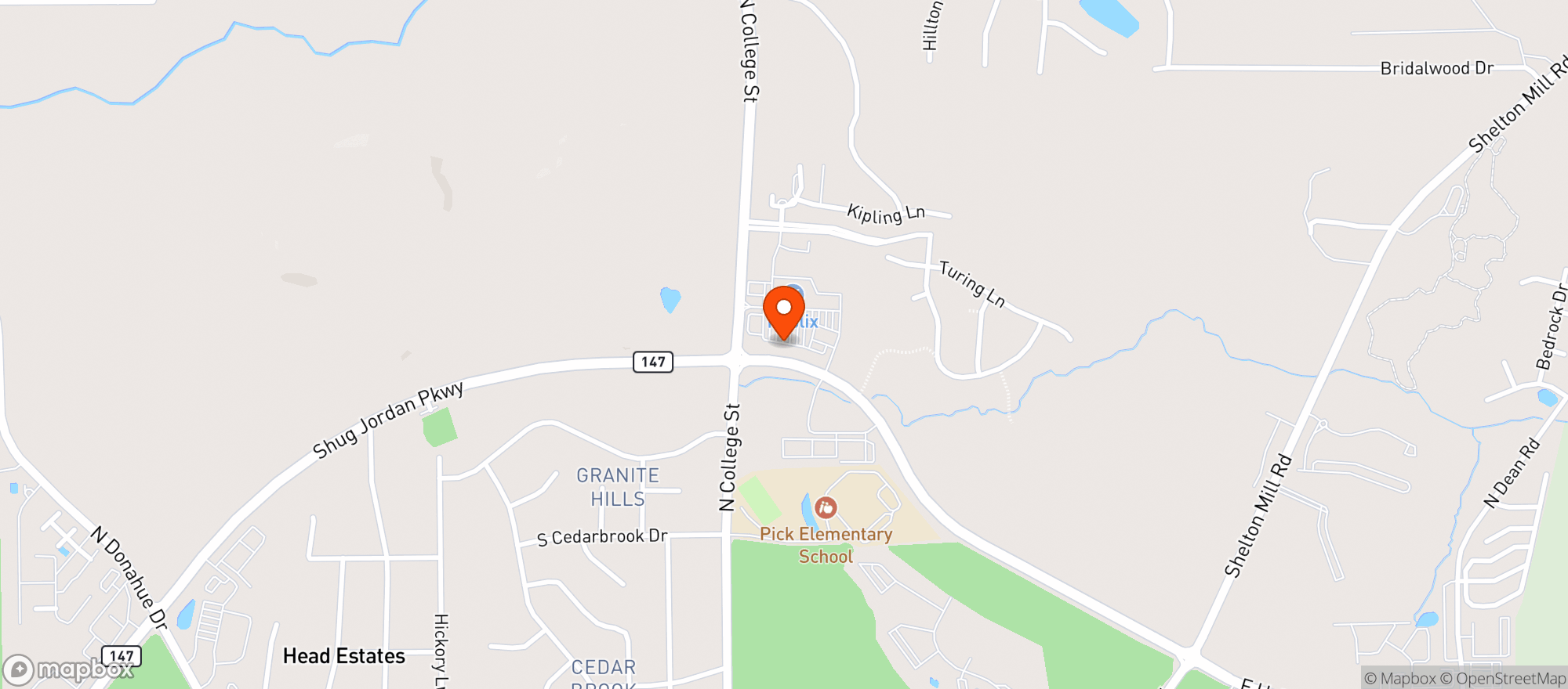 Map showing Publix