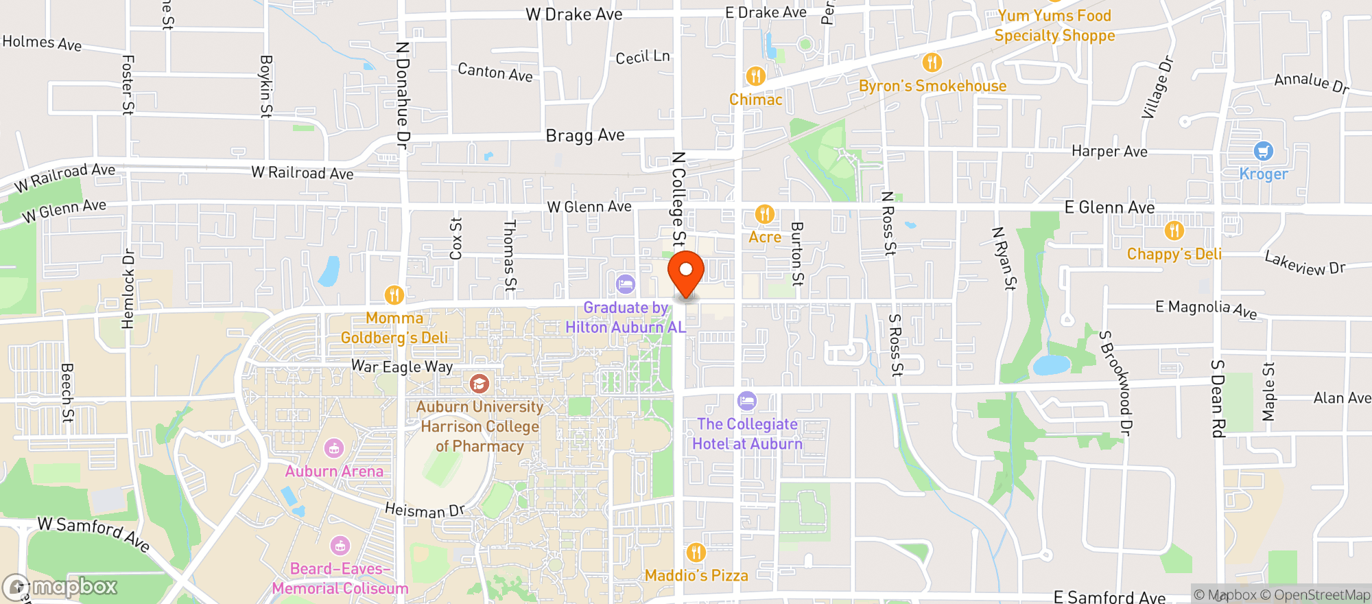 Map showing Publix